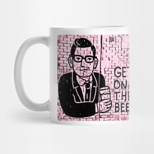 Get on the Beers with Dan Andrews Pink Mug